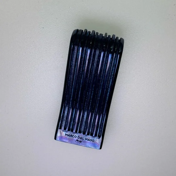 Solid Titanium Blue Money Clip by Marco Dal Maso