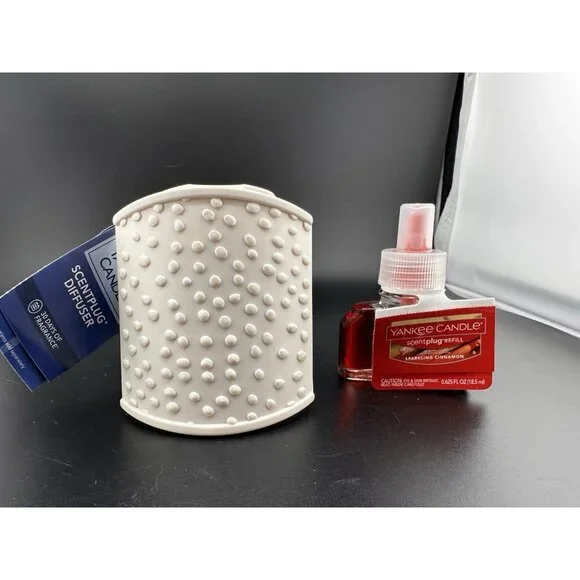 Yankee‎ Candle Sparkling Cinnamon  Scentplug and Plug In Diffuser NWT New