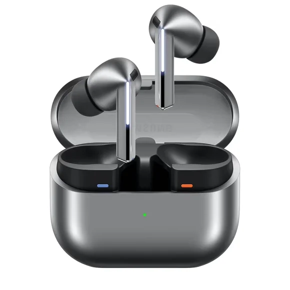 Samsung Earbuds Pro3 Silver Charging Case and Black Earbuds