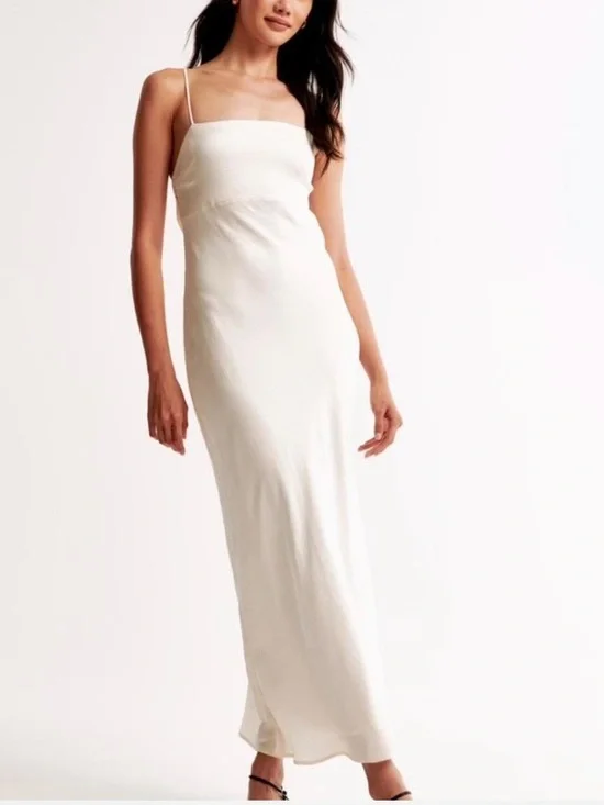 The A&F Julia Slip Cowl Back-Bow Maxi Dress