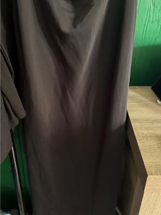 Abercrombie & Fitch Black Maxi Dress with Crew Neck