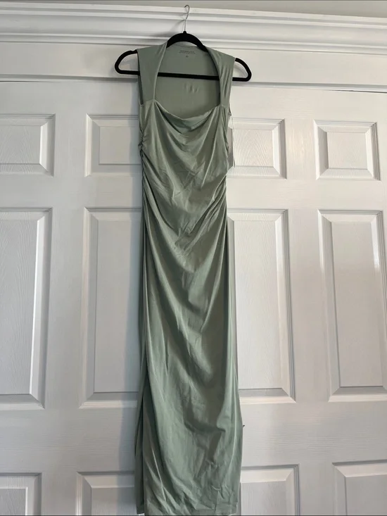 Abercrombie & Fitch Sage Green Maxi Dress