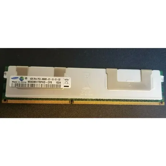SAMSUNG 4GB - 2Rx4 PC3-8500R-07-10-E1-D2 - M393B5170FHD-CF8