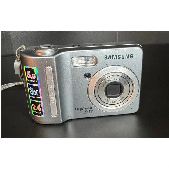 Samsung Digimax D53 Digital Camera Silver 5MP *READ*