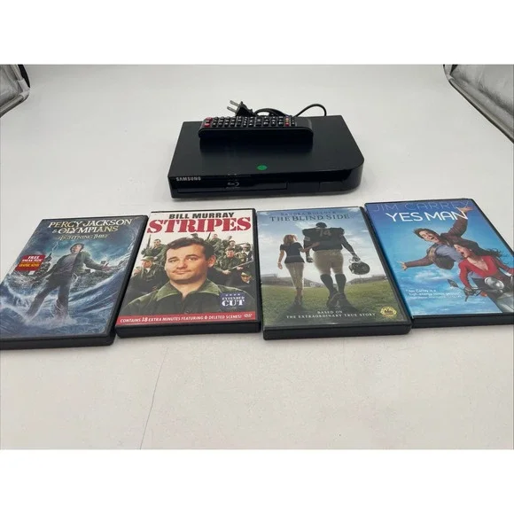 Samsung Blu-Ray HDMI Player BD-H5100 w/ Remote + 4 Movies TESTED WORKS FINE