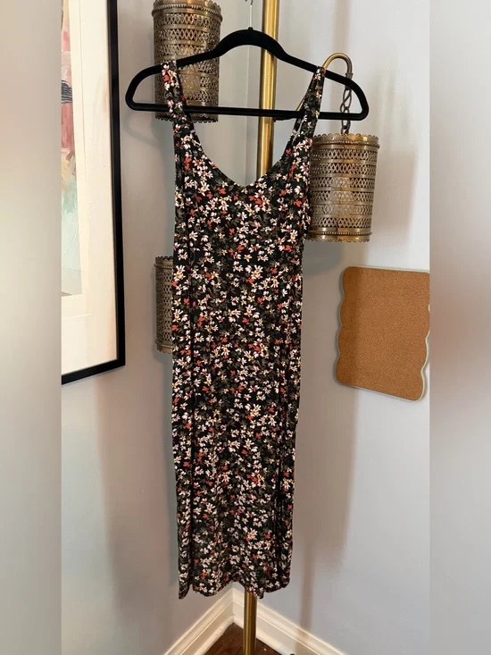 Abercrombie & Fitch Black Floral Maxi Dress, Unworn, Size XS