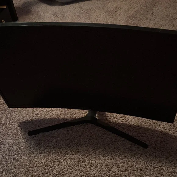 Samsung Black Curved Monitor Stand