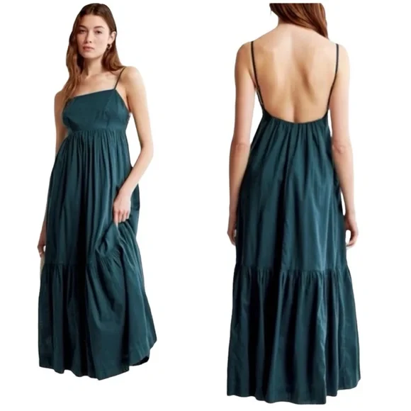 Abercrombie & Fitch NWT Low Back Maxi Dress S