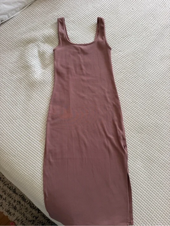 Abercrombie & Fitch Sleeveless Mauve Tank Maxi Dress