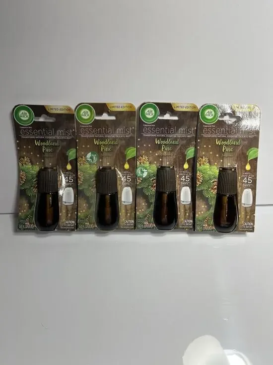 Air Wick Essential Mist Limited Edition Woodland Pine 0.67 Oz. Set Of 4