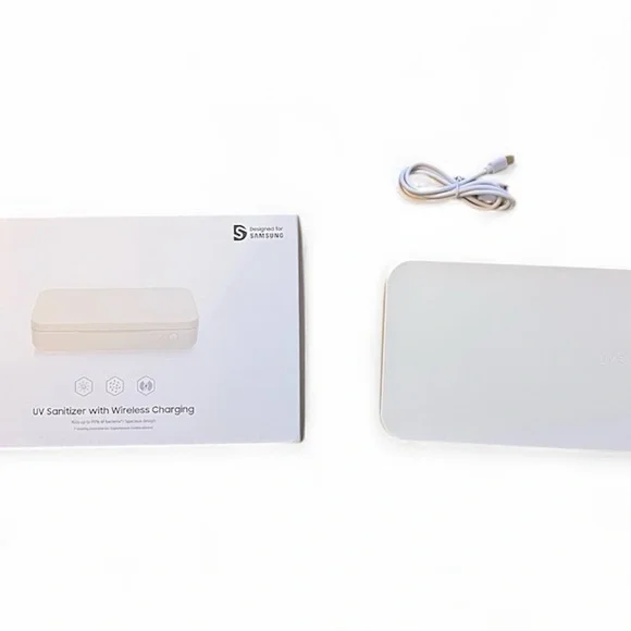 Samsung UV Sanitizer With Wireless Charging Kills Up To 99% Of Bacteria White
