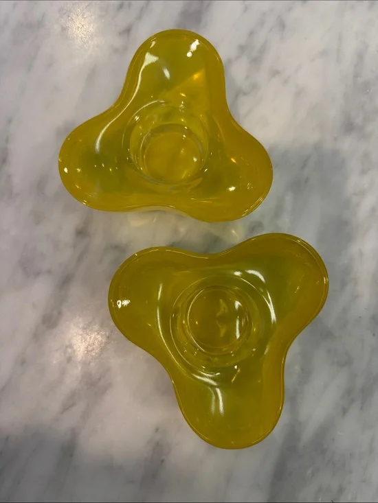 Villeroy & Boch Coloured DeLight Yellow Tealight Holders Set of 2