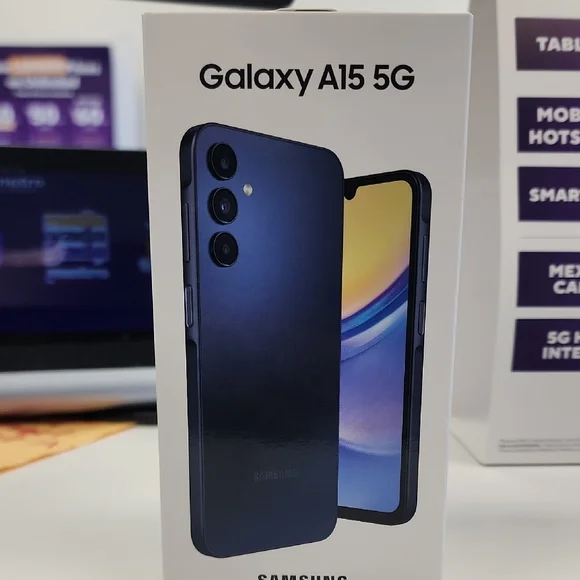Samsung Galaxy A15 5G Black Sleek Design Triple Camera