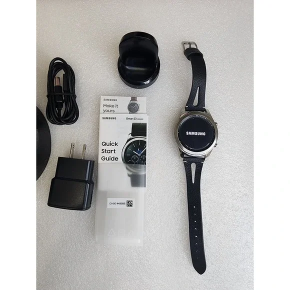 Samsung Gear S3 Classic Smartwatch Bluetooth GPS WiFi Heart RateMonitor PreOwned