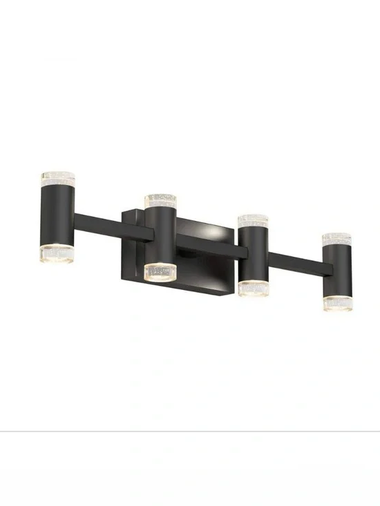 New Artika Mist Modern Matte Black LED Vanity Light Fixture