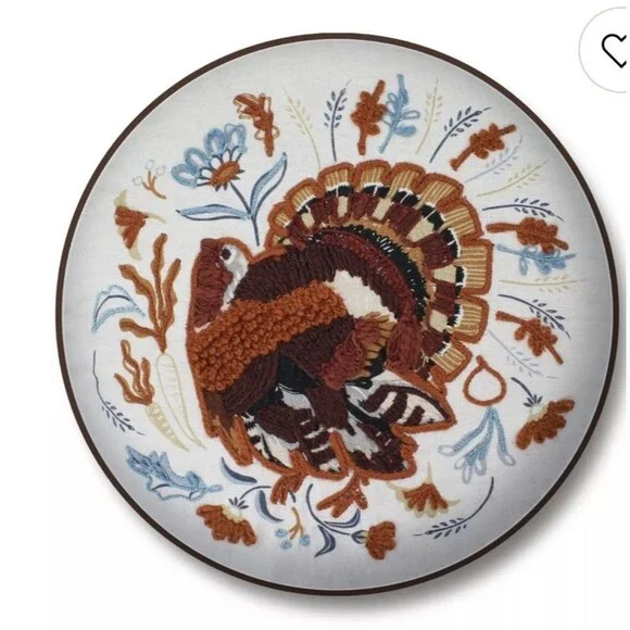 Embroidered Fall Turkey 16