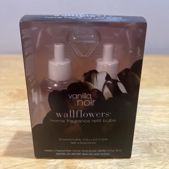 Bath & Body Works Vanilla Noir‎ Wallflowers Refill Bulbs 2ct New in Box!