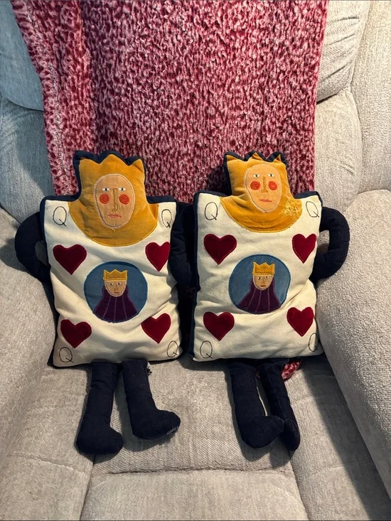 Got these as a gift in 1991. Queen of Hearts Plush Pillow Dolls - Pair