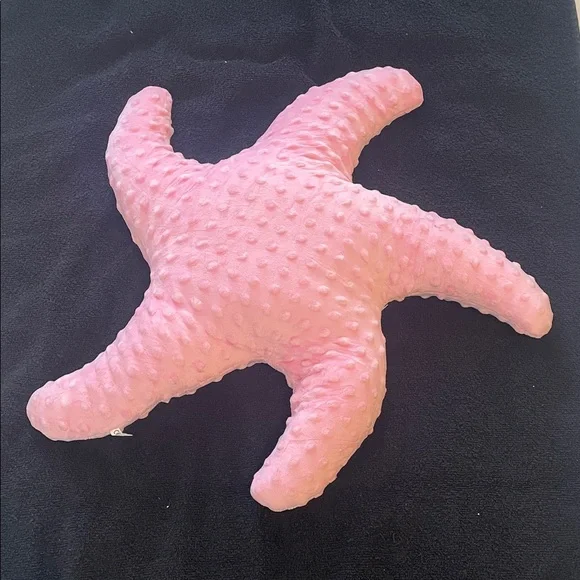 Coastal Pink Starfish Accent Pillow new