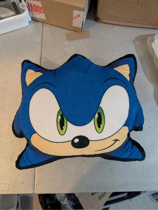 Sonic the Hedgehog Plush Pillow - Soft and Comfy Character Cushion