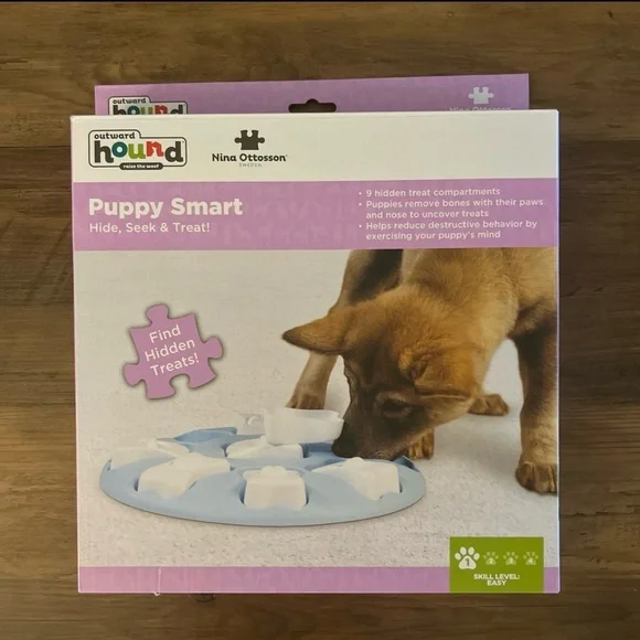 Outward Hound Purple and White Puppy Puzzle