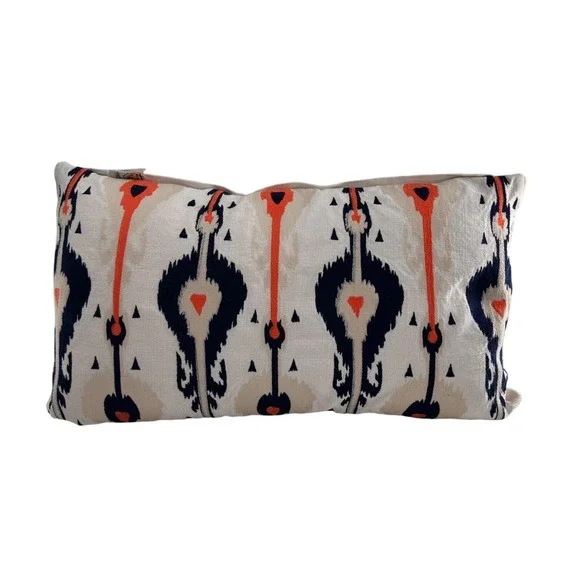 Devi‎ Designs Santorini Emb Ikat Decorative Pillow 14x23 Southwestern Bohemian
