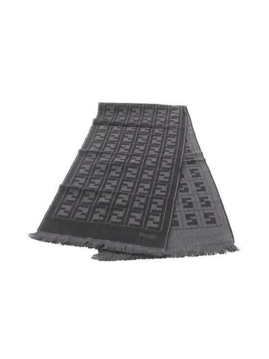 Fendi Scarf FF Pattern Wool