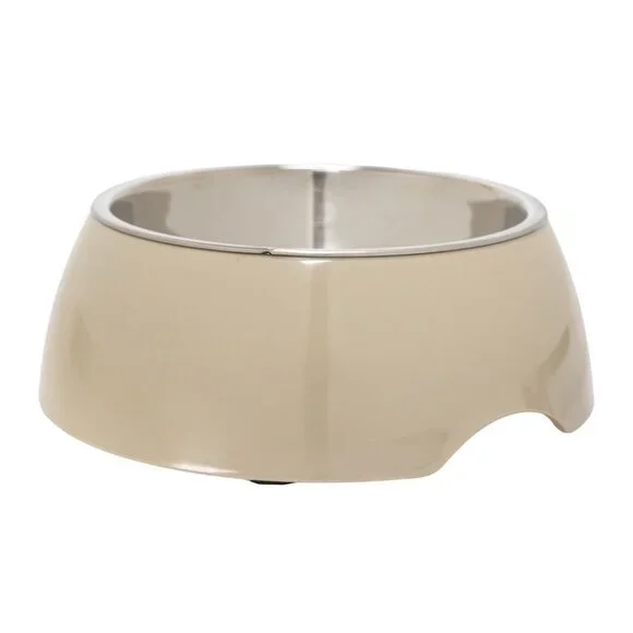 NWT - Sport Pet Living Melamine and Stainless-Steel Insert Pet Bowls - Size L