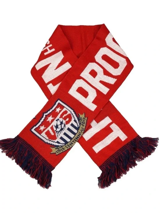 NEW 2013 USMNT Honduras Scarf USA US Soccer Centennial Proof Through The Night