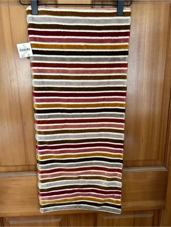 NWT Anthropologie Velvet Stripe Pillow Cover, 12” x 27”