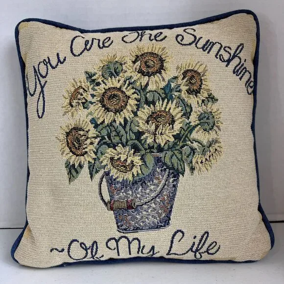 Sunflower Tapestry Pillow 12