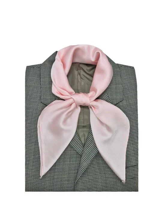 ✨Luxury Elegant Bandana Silky Square Satin Scarf Hijab Solid PINK Versatile Wrap