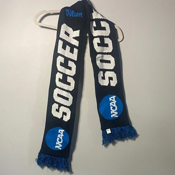 Wilson Blue, Black and White Soccer Scarf 69 inches Long