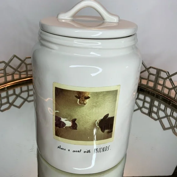 Rae Dunn Puppy Canister Friends 8 1/2