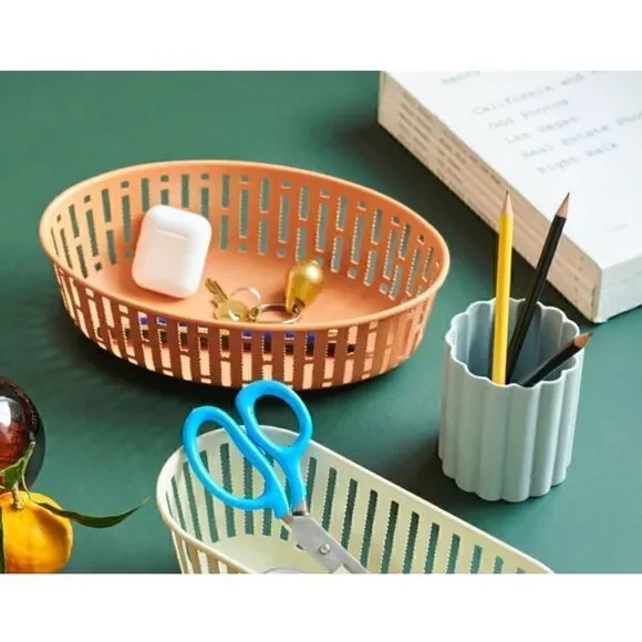 Panier for HAY design by Inga Sempe steel oval food safe storage basket