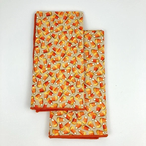 Longaberger Candy Corn Napkins Pack Of 2 | 34x34