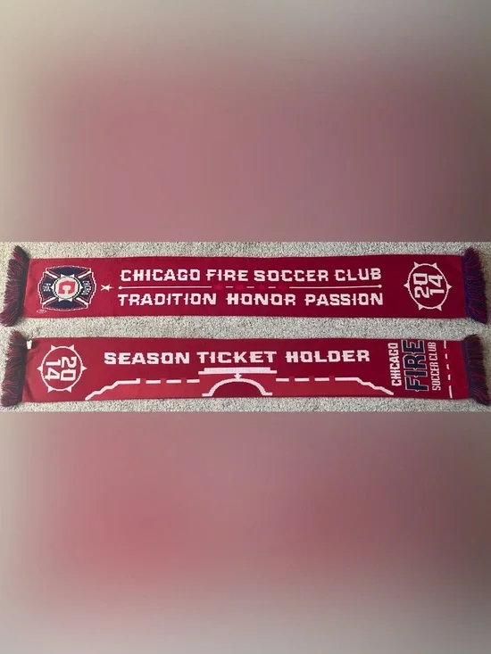 Chicago Fire 2014 Season Ticket Holder Soccer Scarf