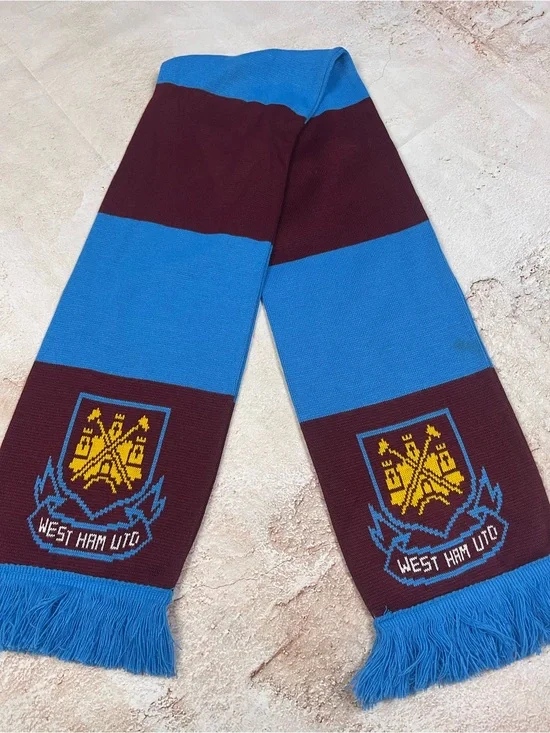 West Ham United Football Scarf - Claret & Sky Blue