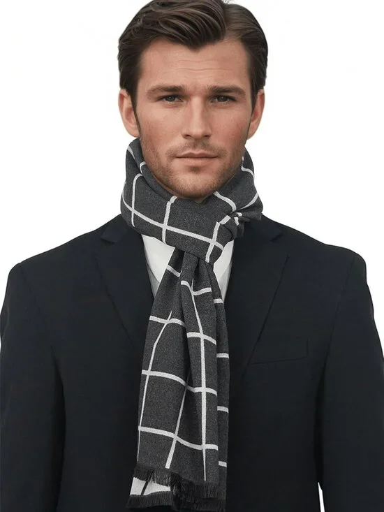 Ultra Warm Soft Durable Stylish Men's Scarf - Gift Boxed Winter Accessory