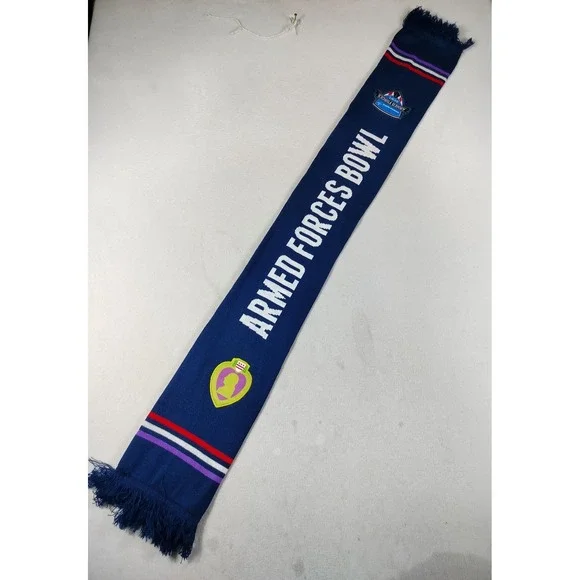 Lockheed Martin Armed Forces Bowl Knit Scarf Mens One Size Blue Football