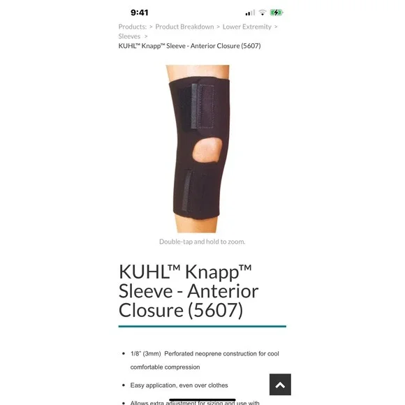 Hely &‎ Weber KUHL Knapp Sleeve Anterior Closure (Black) Medium
