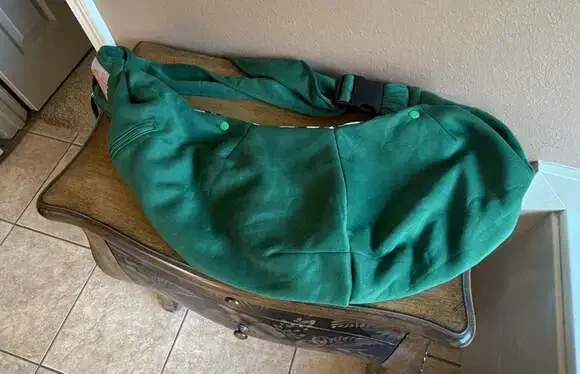 Tomkas Green Pet Carrier Sling Bag