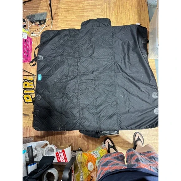 Duke & Dixie Dog‎ Car Seat Cover Black Quilted Oxford Fabric Hammock Style 55x51