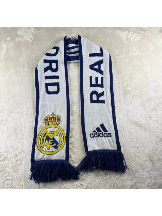 Adidas Real Madrid Scarf Unisex Blue / White Soccer Football Club