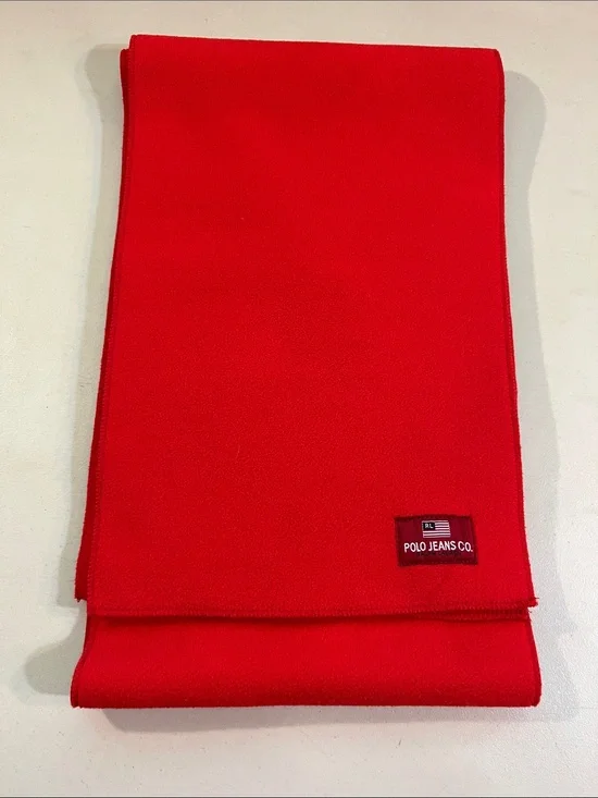 Ralph Lauren Red Men's Knit Scarf