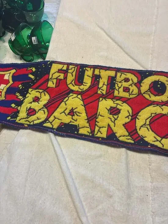 VTG FC Barcelona F.C.B. Woven Soccer Fan Scarf