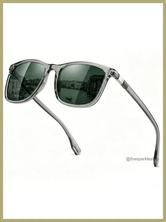 UV400 Polarized Square Sunglasses HD Lens for Driving Fishing