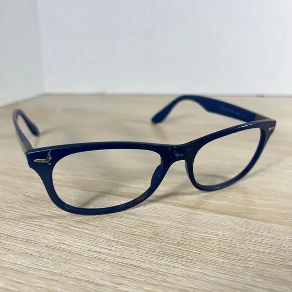Ray-Ban RB4207 6015/8G LiteForce Sunglasses Blue Frames Only DAMAGED 55-17 Italy