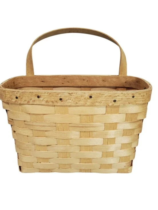 Vintage West Rindge Wood Mail Basket Made In The USA Measures 11x8x4 Cottagecore