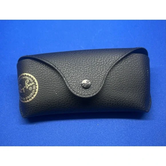 Genuine Ray-Ban Semi-hard Sunglasses Case Black Faux Leather UV‎ Protection